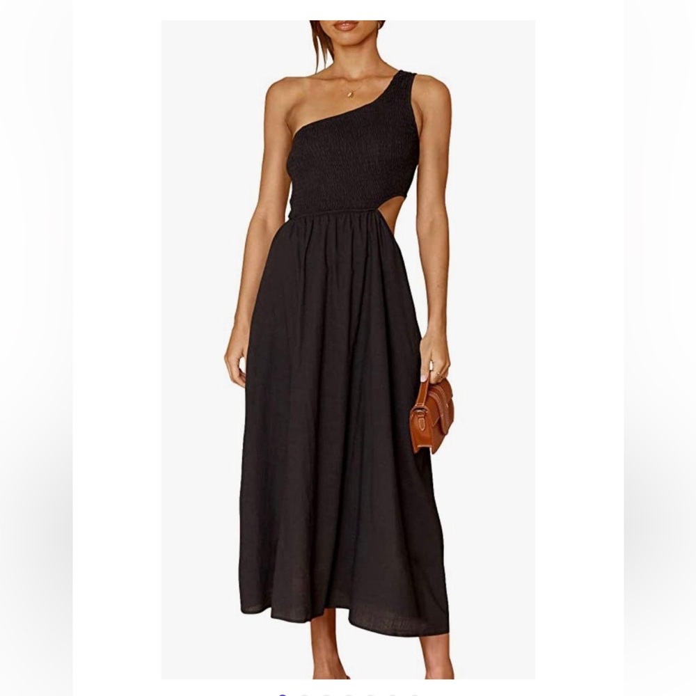 Women’s summer one shoulder cut out dress